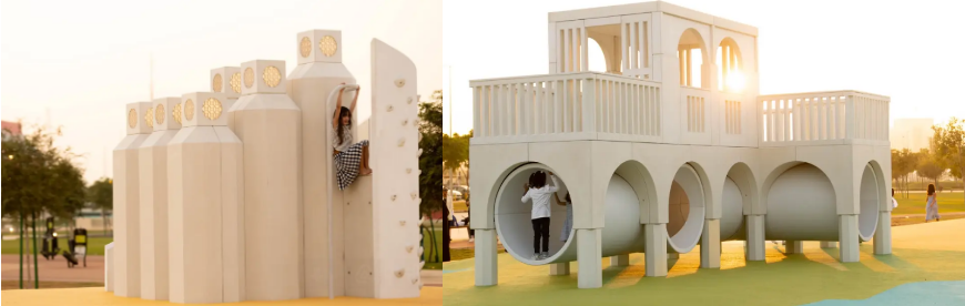 Доха, Катар. Игровая площадка в Al Masrah Park