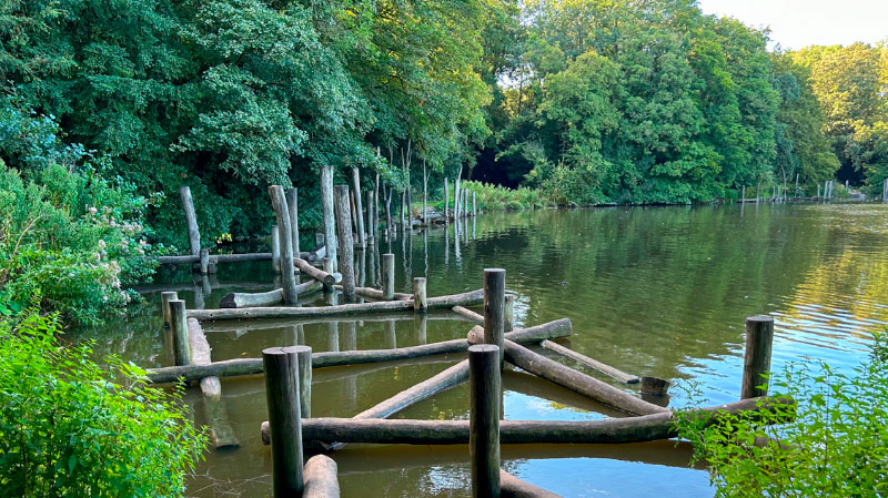 Водная детская площадка. Нидерланды, Амстердам.